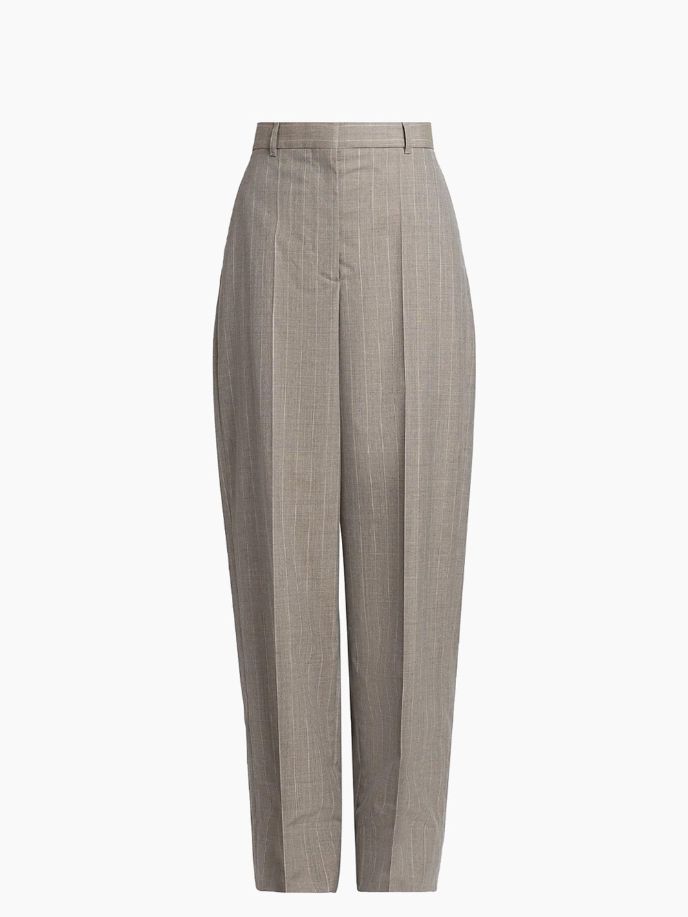Stella McCartney Melange Striped Wool Trousers